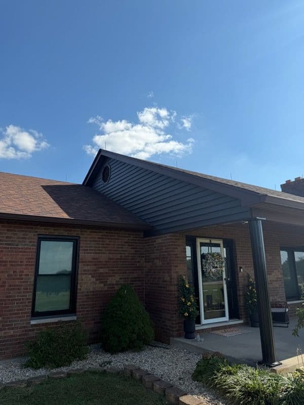 Exterior Renovation with Eye-Catching Siding Upgrade image